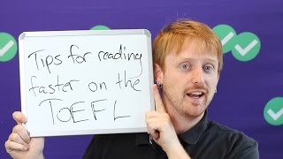 TOEFL Tuesday How to Read Faster [upl. by Bartholomeus647]