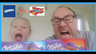 Milka Daim bar vs Milka Oreo [upl. by Enelav]