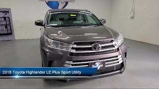 2018 Toyota Highlander LE Plus Sport Utility Richfield Cuyahoga Falls Akron Cleveland Canton [upl. by Nemsaj]