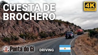 UN impactante CAMINO que ofrece TRASLASIERRA  CUESTA DE BROCHERO driving 4K 2024 CORDOBA ARGENTINA [upl. by Aramenta]