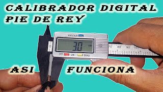 Como medir con Calibrador digital Pie de rey  Increible Precision [upl. by Roselia]