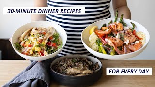 3 Healthy 30 Minute Dinner Recipes [upl. by Winther]