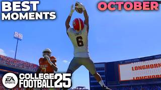 BEST COLLEGE FOOTBALL 25 MOMENTS OF OCTOBER [upl. by Feirahs]