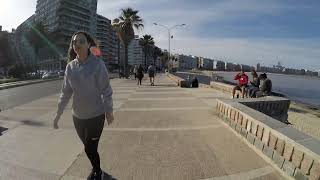 Pocitos Beach Walk 🇺🇾 Walking in Montevideo  Uruguay【4K】 October 2022 [upl. by Elwee]