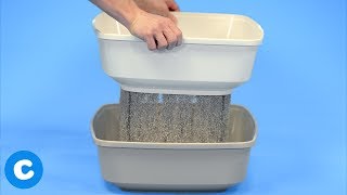 Cat Litter Box Sifter Using Frisco Sifter Litter Boxes  Chewy [upl. by Streeto]