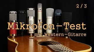 Mikrofontest 23  Westerngitarre MXL AKG AudioTechnica Avantone Sontronics Sennheiser [upl. by Nylra]