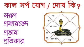 কাল সর্প যোগ বা দোষ কি লক্ষণ প্রকারভেদ প্রভাব এবং প্রতিকার  Kaal Sarp Dosh  Yog 2019 [upl. by Azrim]