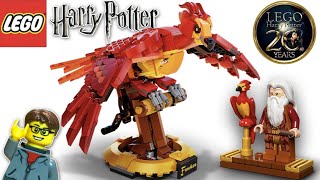 LEGO Harry Potter Buildable Fawkes Review [upl. by Tnecnivleahcim]