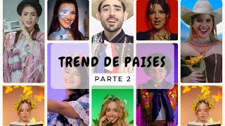 Parte 2 de TRENDS VIRALES DE CADA PAIS  TENDENCIA  VIRAL  latinoamerica makeup baile [upl. by Blinnie458]