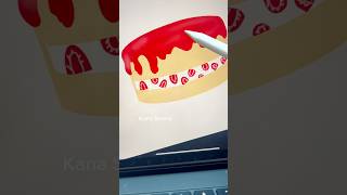 coloring drawing procreate howtodraw foodillustration menggambar [upl. by Mcallister]