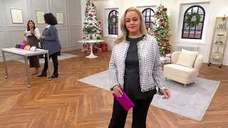 Rebecca Minkoff Brand Expert Dawn Del Russo on QVC with Clutch Walet [upl. by Alenoel]