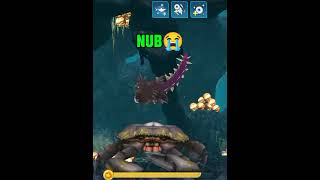 Nub vs Crab and Hacker vs Crab new gaming hungrysharkworld sharkgame [upl. by Aihsal]