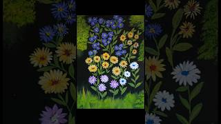 Acrylic flower painting ll flower painting by acrylic paint [upl. by Walston]