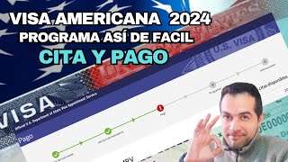 Como programar CITA y PAGO de la VISA AMERICANA 2024✍️ [upl. by Namzaj]