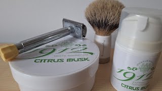 021 Merkur Progress 510 Wickham Citrus Musk Shaving Soap ampamp Balm Royal Shaving Silvertip Brush [upl. by Yard558]