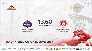 CHENGHOO CUP 2024  OPEN WOMEN JAWA TENGAH BASKETBALL VS UE PHILIPPINES [upl. by Kikelia]