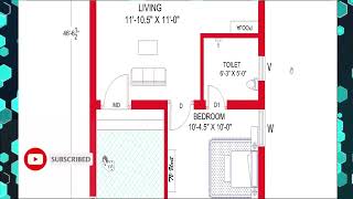 20 x 4665quot SMALL HOUSE DESIGN20x 4665quot GHAR KA NAKSHA 930 SQFT HOUSE PLANWEST FACE PLAN [upl. by Ulberto471]