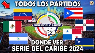 Donde ver Serie del Caribe 2024 en vivo Béisbol todos los juegos Serie del Caribe Miami 2024 hoy [upl. by Yrellih]