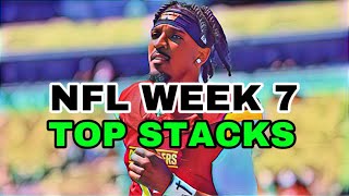 Which NFL DFS Stacks Reign Supreme in Week 7 [upl. by Koralie]