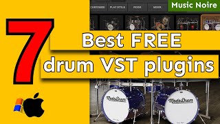 Best Free Drum VST Plugins With Audio DEMO [upl. by Norah]