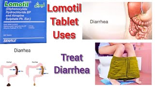 Lomotil Tablet Uses in Urdu Hindi  Treat Diarrhea [upl. by Nallak]