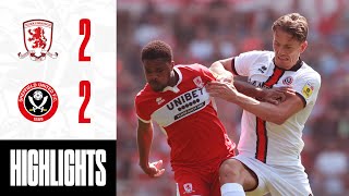 Middlesbrough 22 Sheffield United  EFL Championship highlights  Sander Berge Goal as Blades draw [upl. by Annid]