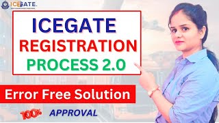 ICEGATE Registration Process  How to register in ICEGATE portal for Custom Clearance exim [upl. by Krell]