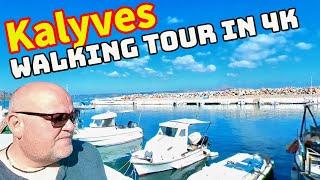 See Greeces Unforgettable Kalyves and Walking Tour in 4K [upl. by Anitsirt]