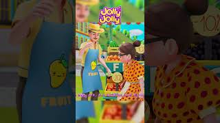 Apples and Bananas 2  Jolly Jolly Nursery Rhymes amp Kids Songs shorts nurseryrhymes [upl. by Shwalb]