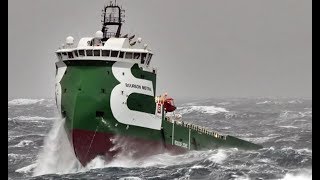 Top 10 ships in storm Part 2 Terrifying Monster Waves [upl. by Ynnahc]