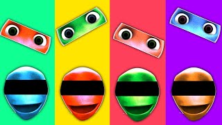 Missing Alien 👀 Eyes Blue Alien Dance vs Red Alien Dance vs Green Alien Dance vs Orange Alien Dance [upl. by Dahle900]