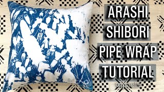 Shibori Tie Dye Technique Arashi Shibori Wrapping Tutorial  Onyx Art Studios [upl. by Aner768]