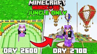 I Survived 2700 Days in Jungle Only World Minecraft Hardcorehindi [upl. by Kaete]