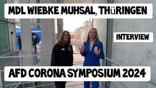 LIVE❗ AfD Wiebke Muhsal Landtagsabgeordnete Thüringen im Interview beim Corona Symposium Berlin 2024 [upl. by Sass]