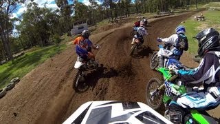 GoPro HERO3 Cessnock MX  Senior Lites  Heat 2 UNCUT [upl. by Akilak291]