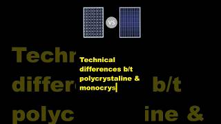 solar panel mono and polycrystaline solar panelshorts [upl. by Leesen]