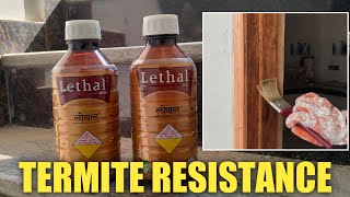 लकड़ी पर दीमक प्रतिरोधी कैसे करेंकीटनाशकhow to termite resistant on wood pesticides [upl. by Ecnerrot]