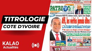 Titrologie Côte dIvoire  Jeudi 11 Mai 2023 [upl. by Iormina250]