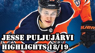 Jesse Puljujärvi  A Work in Progress  Highlights 1819 [upl. by Marni743]