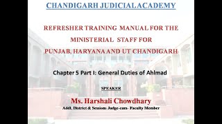 Chapter 5 Part I General Duties of Ahlmad [upl. by Selima]