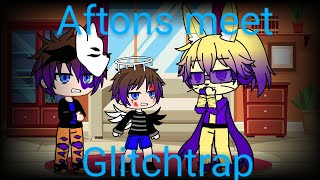 Aftons meet Glitchtrap GachaClubbit lazycringe [upl. by Nitsyrk]