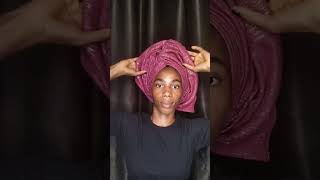 How to tie this Gorgeous Gele Style to slay Every Eventhow to tie a simple Gele style on my head [upl. by Egrog]