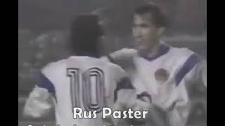 EURO1992 Qualifiers Group 4 Denmark  Yugoslavia Highlights [upl. by Nigam]