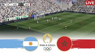 ARGENTINA vs MOROCCO  Olympics 2024 Football Full Match [upl. by Sadirah]