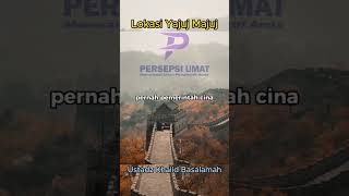 Lokasi Yajuj Majuj dikurung di Tembok Cina ustadzkhalidbasalamah dakwahsunnah videoshort viral [upl. by Mohr]