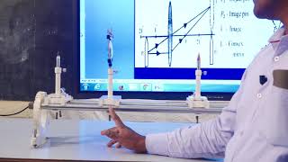 IIPUC PHYSICS PRACTICAL FOCAL LENGTH OF CONVEX LENS [upl. by Gunar128]