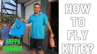 How To Fly Kite Dashain 2080 [upl. by Barr189]