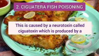 Fish Poisoning  Scombroid Ciguatera amp Paralytic Shellfish Poisoning Symptoms amp Treatment [upl. by Haeluj150]