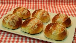 Receta de bollos dulces de pan  Bollos Suizos [upl. by Tterej]