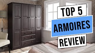 Top 5 Best Armoires in 2023  Best Armoires with Drawers Buying Guide [upl. by Uttica]